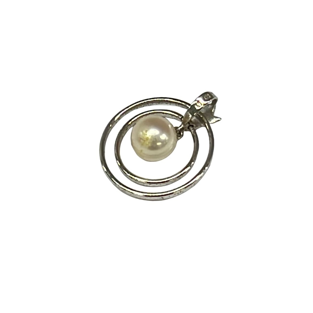 Mikimoto Pendant Head Silver Cream Pearl - Picture 2 of 3